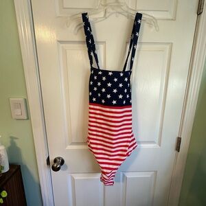 American Flag One Piece Swimsuit